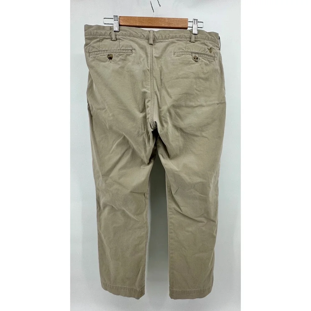 Polo Ralph Lauren Mens Stretch Straight Fit‎ Chino Pants Khaki Tan 36/30 36x30